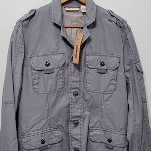 DKNY Gray Jean jacket M